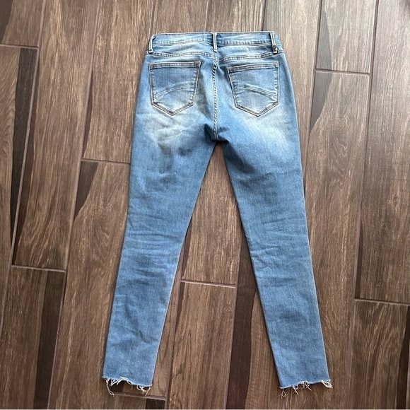 DRIFTWOOD Jackie Pearl Embellished Skinny Jeans Raw Hems Sz 26 - Picture 6 of 9